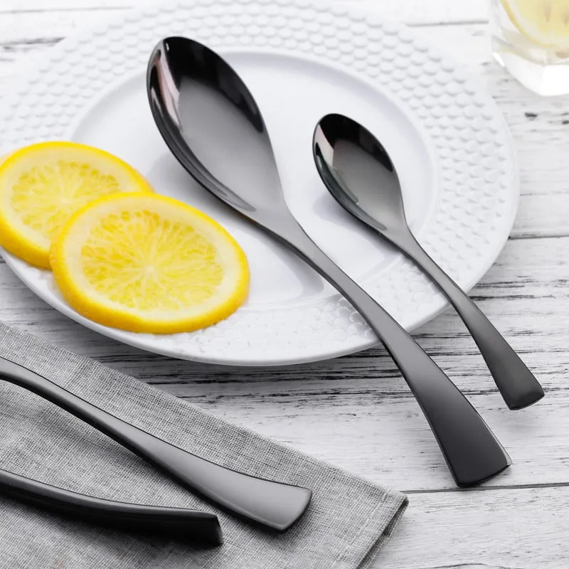 Black Cutlery Set