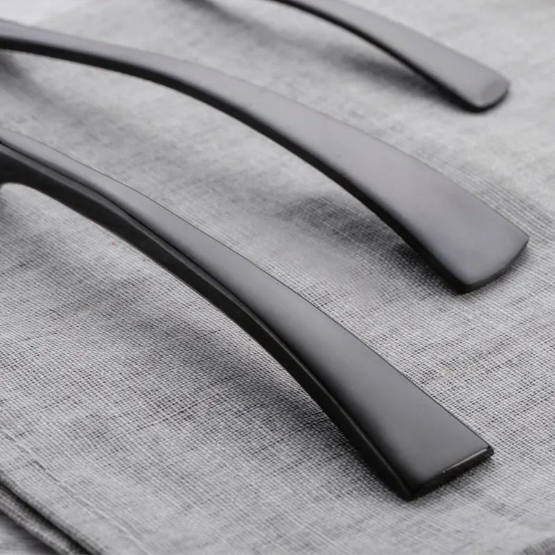 Black Cutlery Set