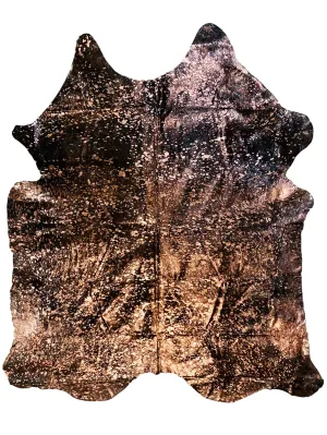 Black Devore Rosegold Acid Washed Premium Brazilian Cowhide, XL CH79DVD DZ