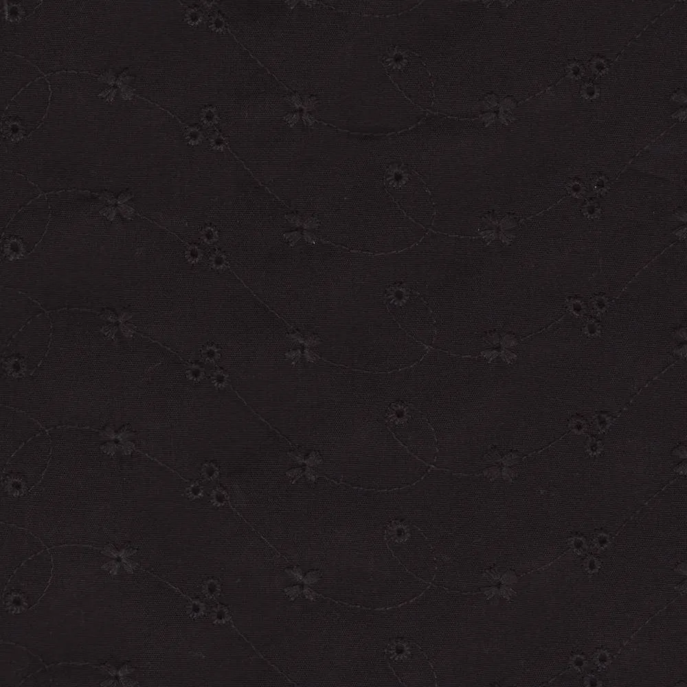 Black Eyelet Cotton Nursing Cover