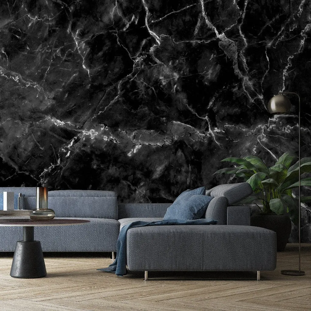 Black Marble Wallpaper Mural