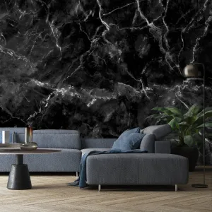 Black Marble Wallpaper Mural