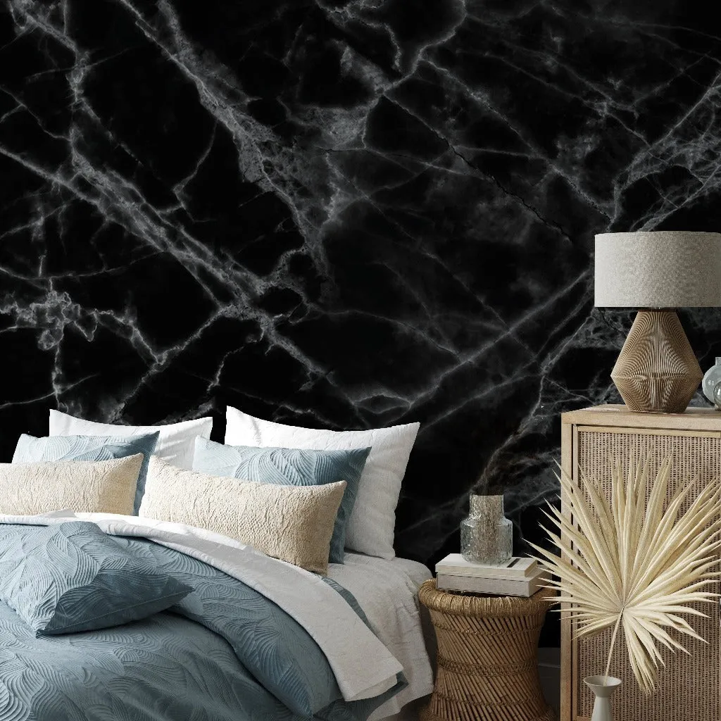 Black Marble Wallpaper Mural