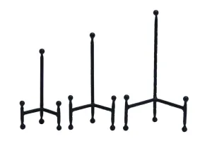 Black Metal Display Easel with Ball Details