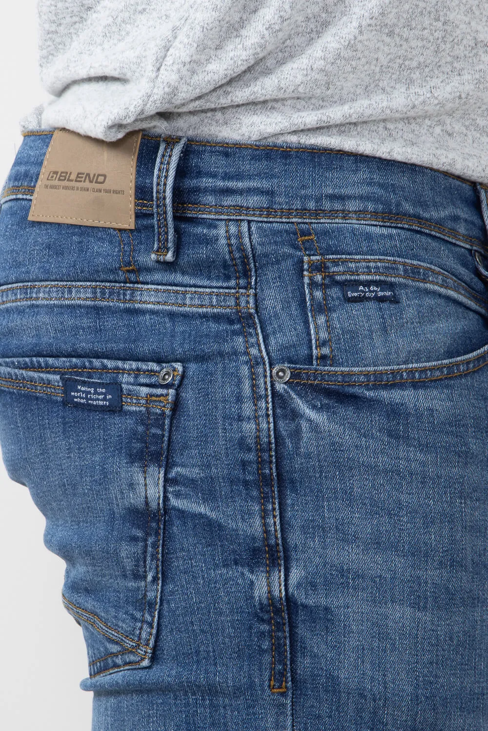 Blend Rock Fit Jeans for Men in Medium Denim | 700069-76117