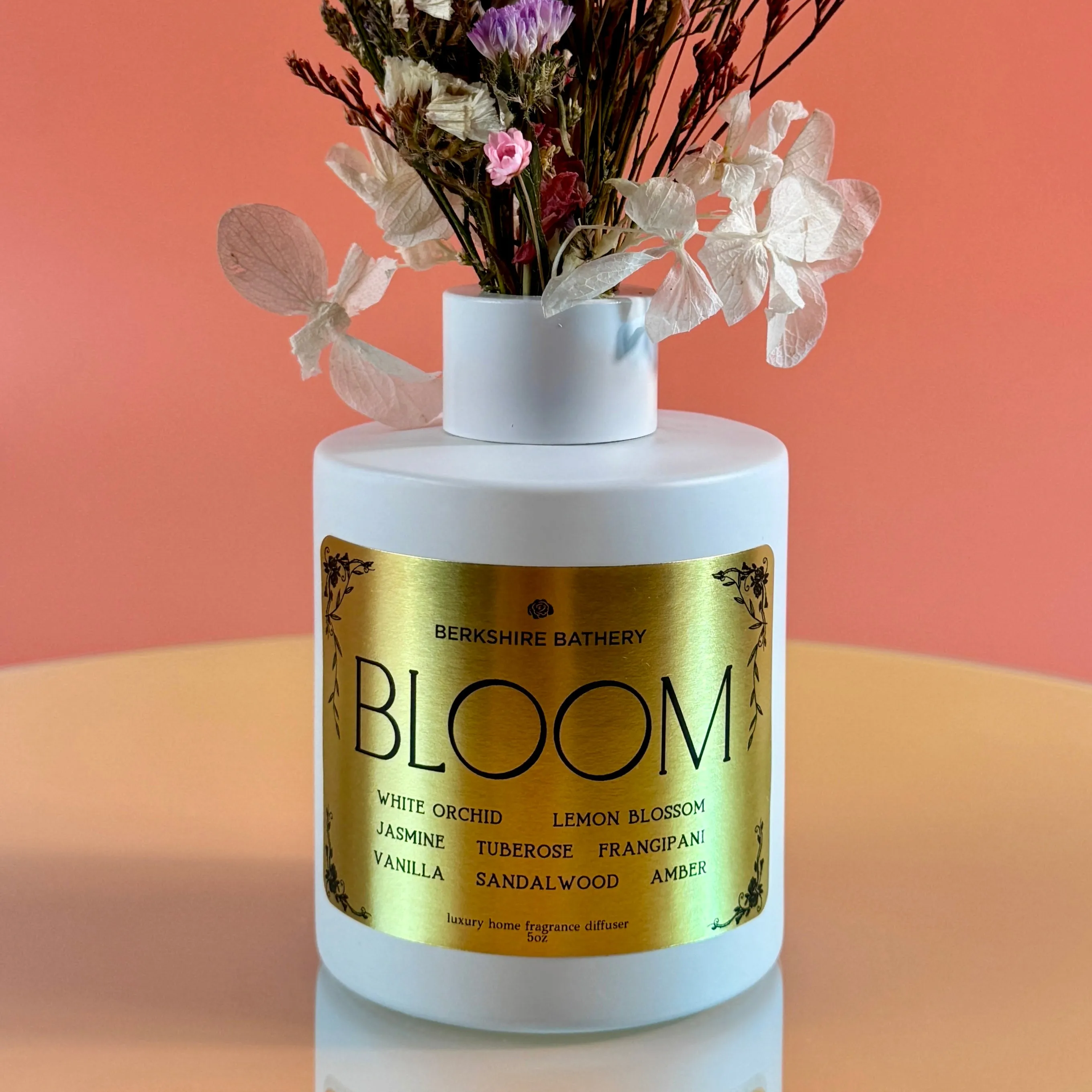 BLOOM | White Floral - Luxury Botanical Reed Diffuser 5oz