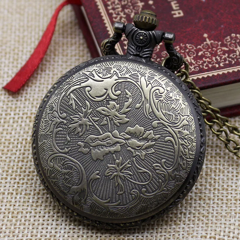 Blooming Flowers Pocket Watch