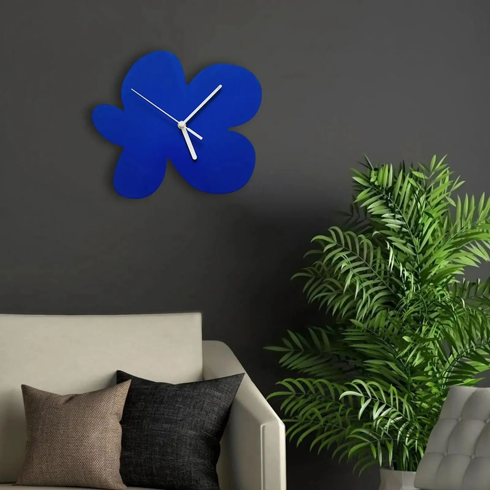 BloomTime | Chic Floral Wall Clock