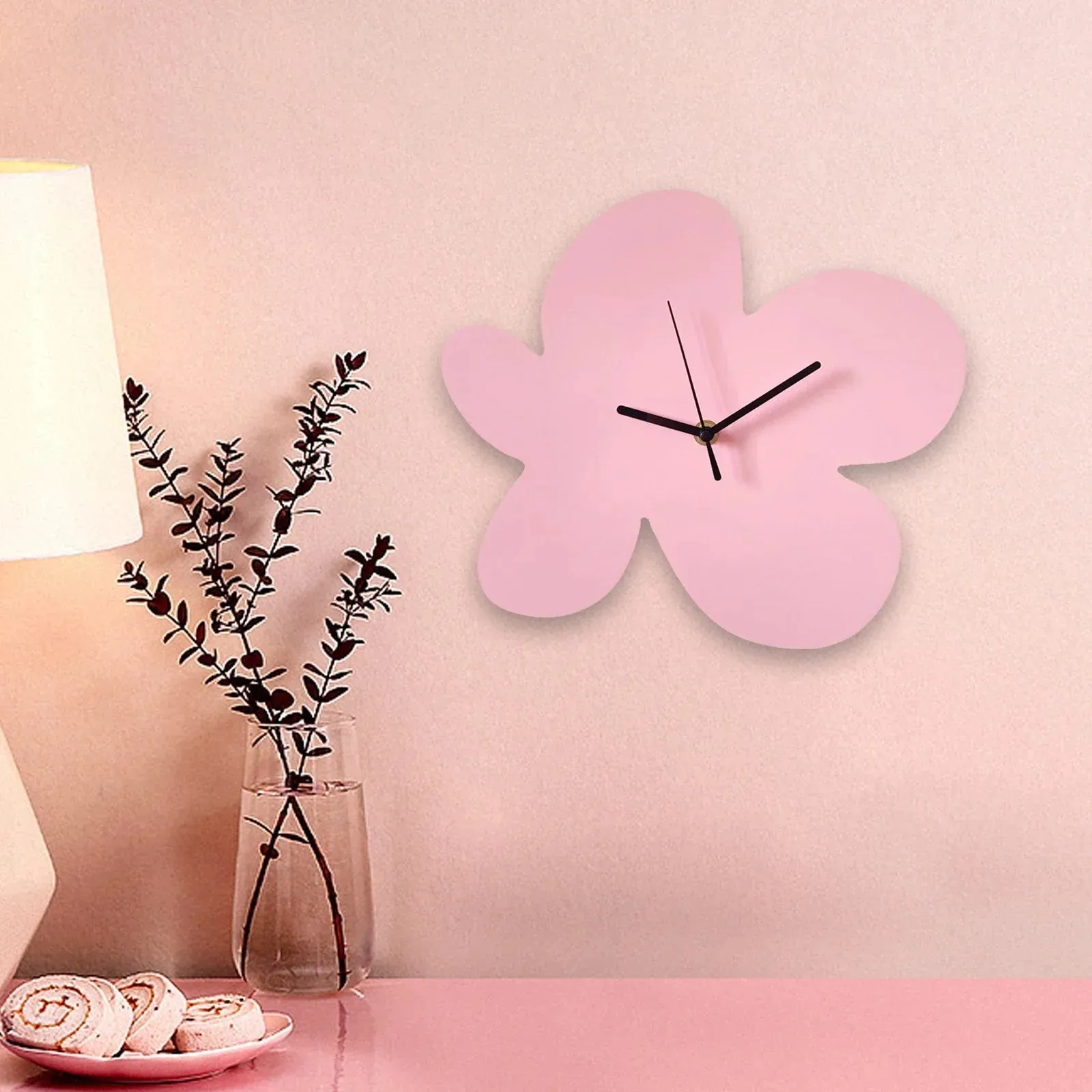 BloomTime | Chic Floral Wall Clock