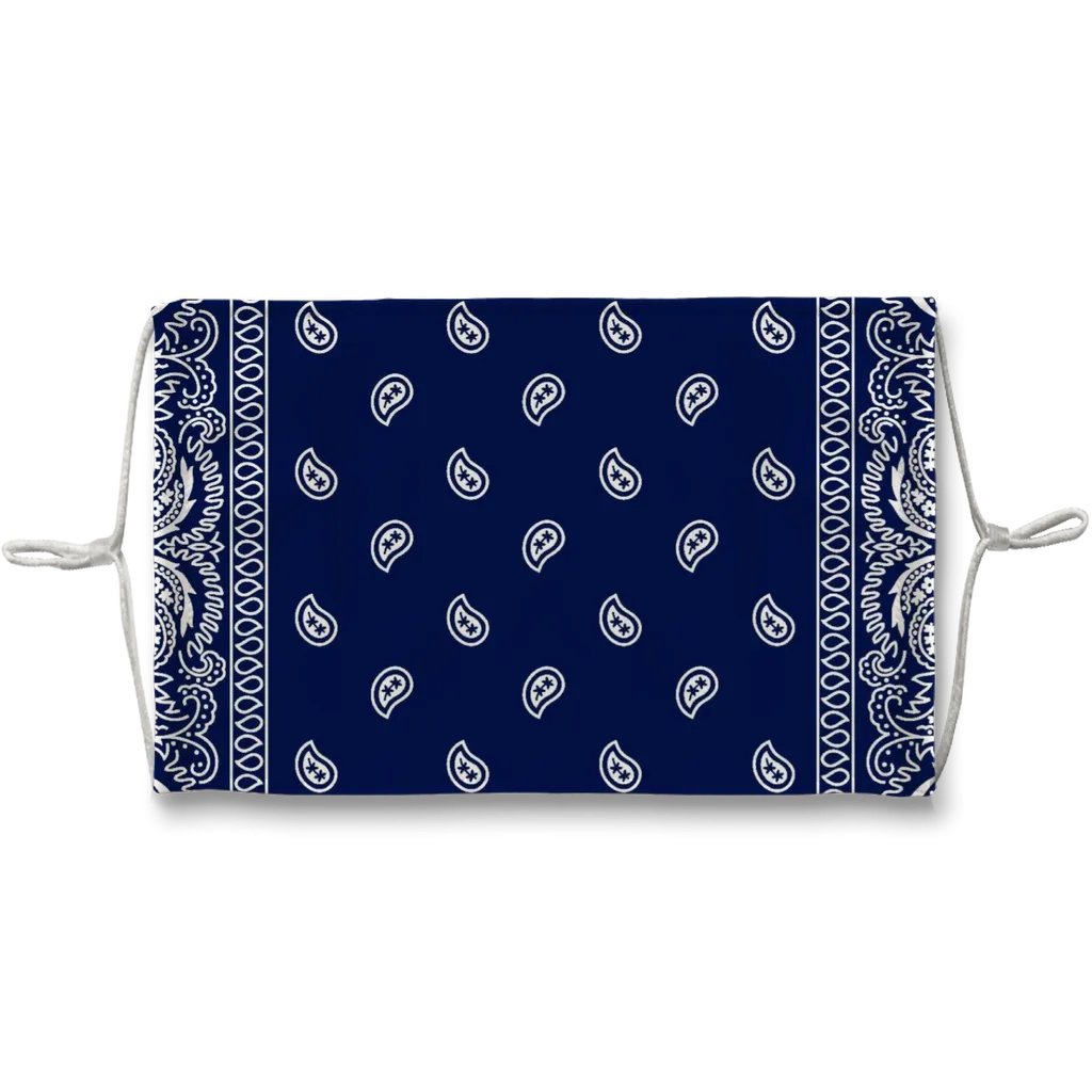 Blue Crip Bandana Custom Face Mask