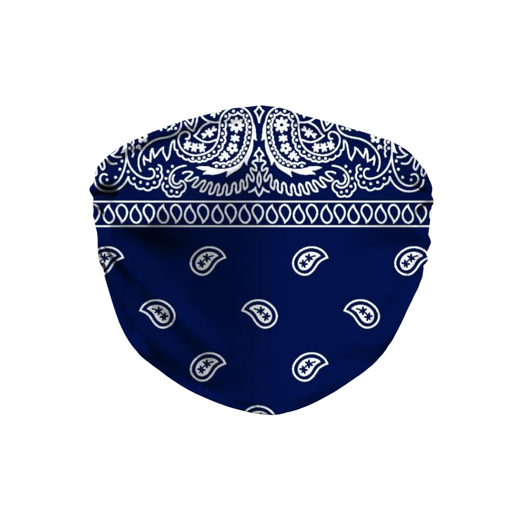 Blue Crip Bandana Custom Face Mask