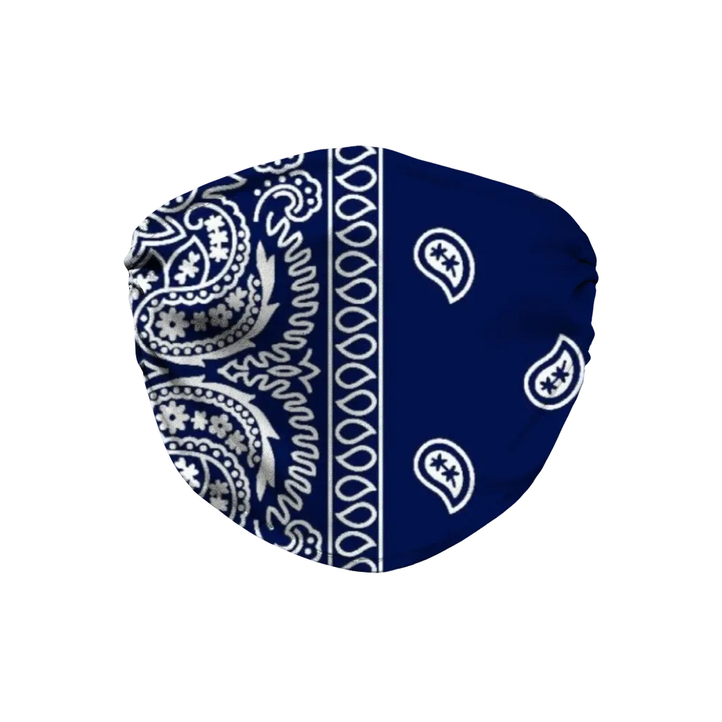 Blue Crip Bandana Face Mask