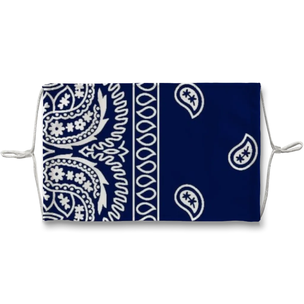Blue Crip Bandana Face Mask