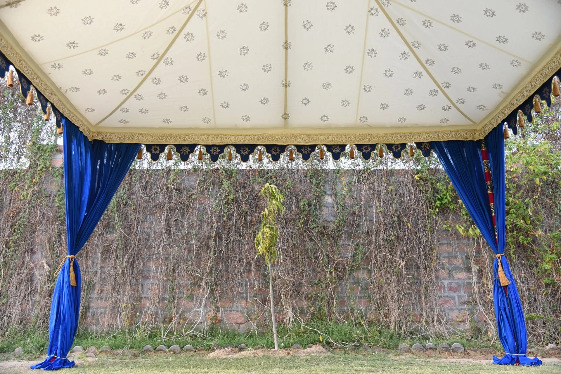 Blue Moroccan Tent Rental 13' x 13'
