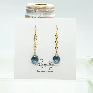 Blue Quartz Regal Earrings