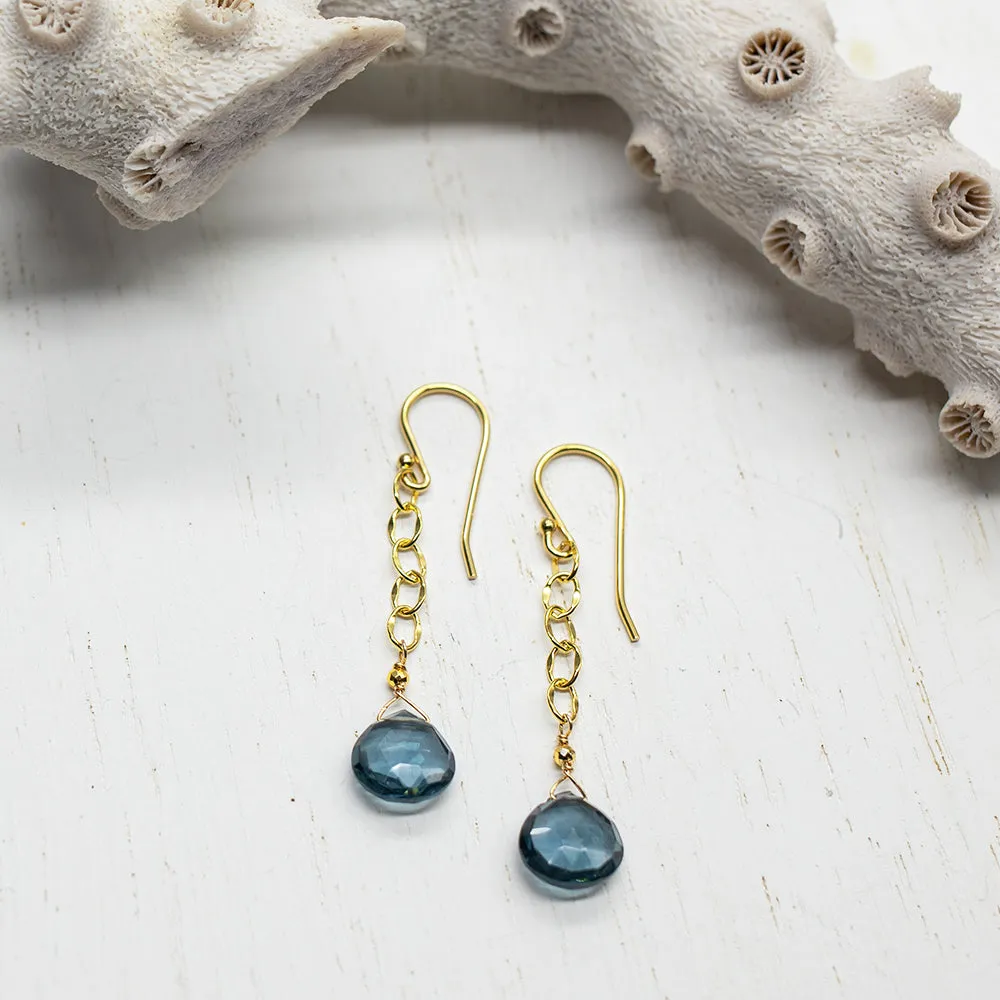 Blue Quartz Regal Earrings