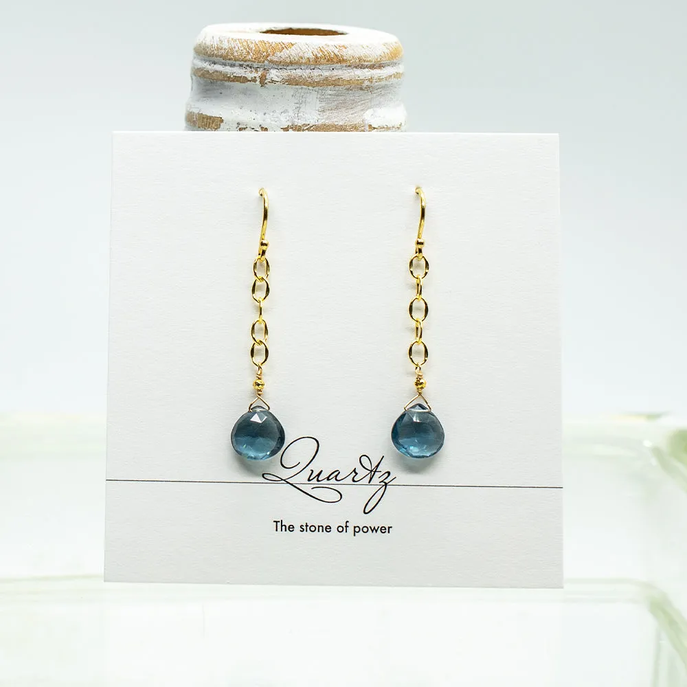 Blue Quartz Regal Earrings