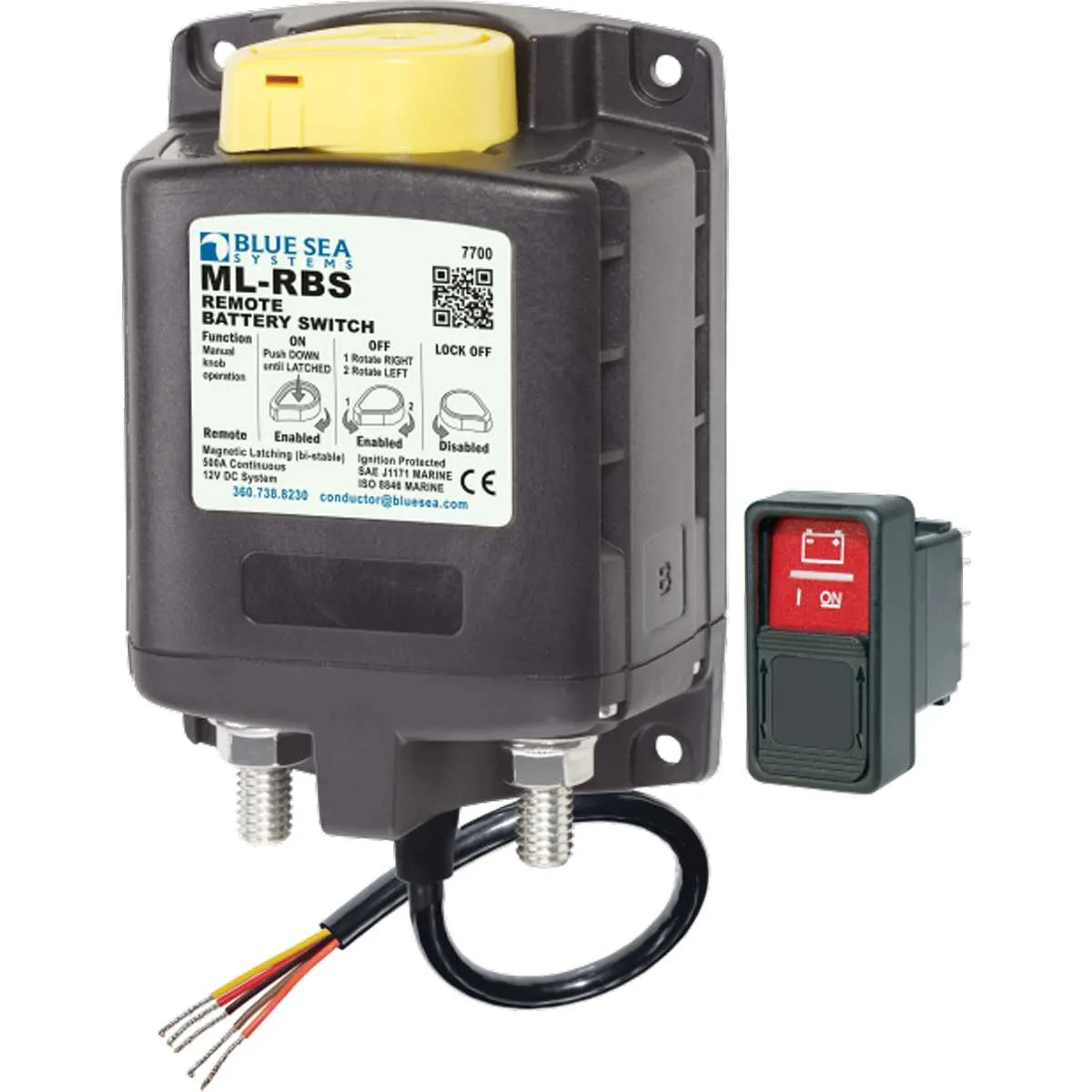 Blue Sea ML-RBS Remote Battery Switch with Manual Control