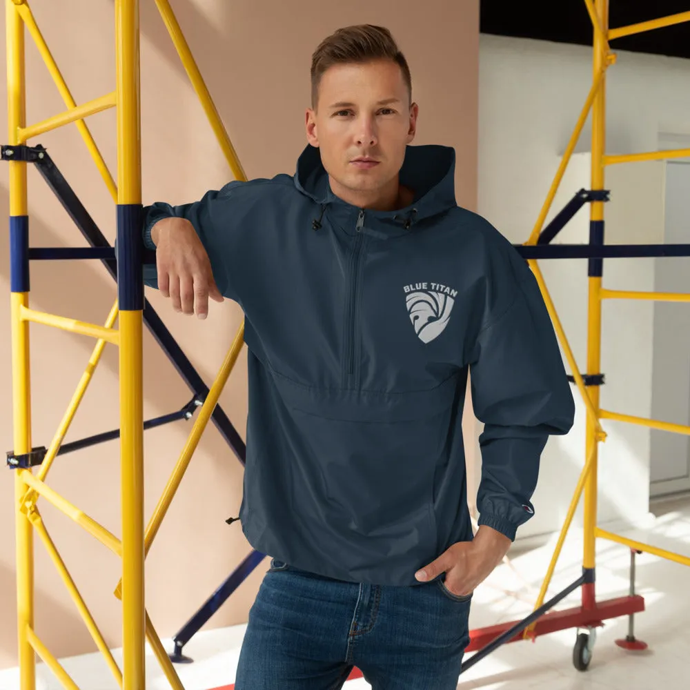Blue Titan Embroidered Champion Wind/Rain Jacket