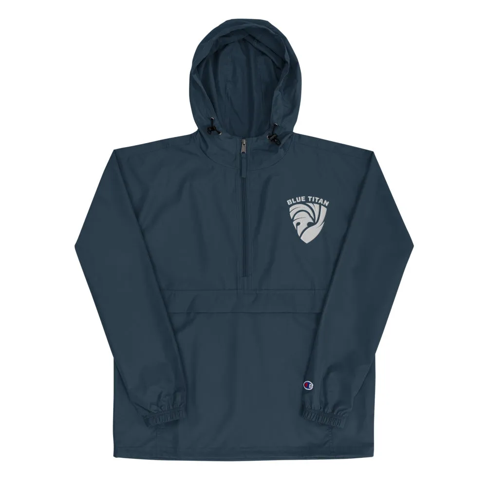 Blue Titan Embroidered Champion Wind/Rain Jacket