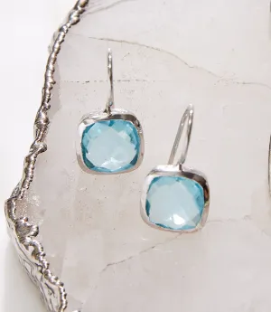 Blue Topaz Drop Earrings