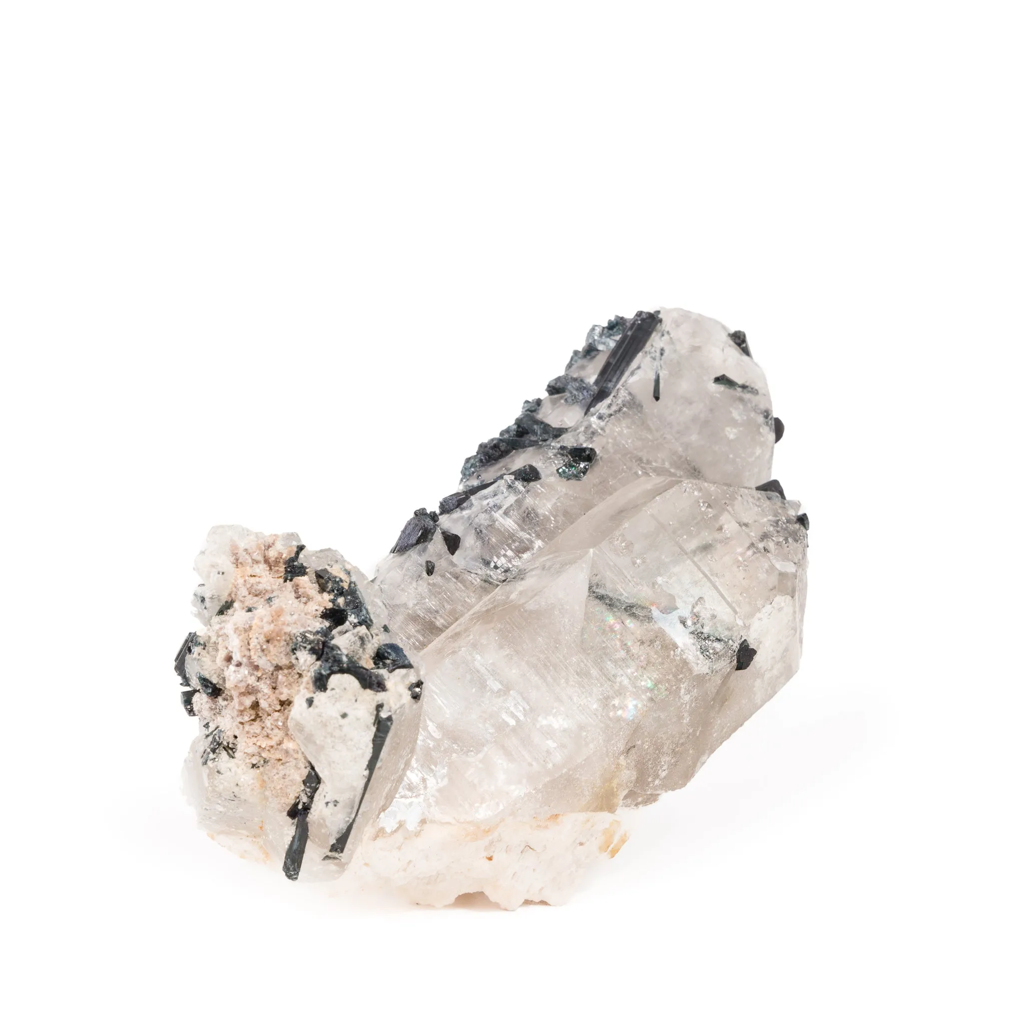 Blue Tourmaline in Quartz 6.6 Inch 2.5lb Natural Crystal