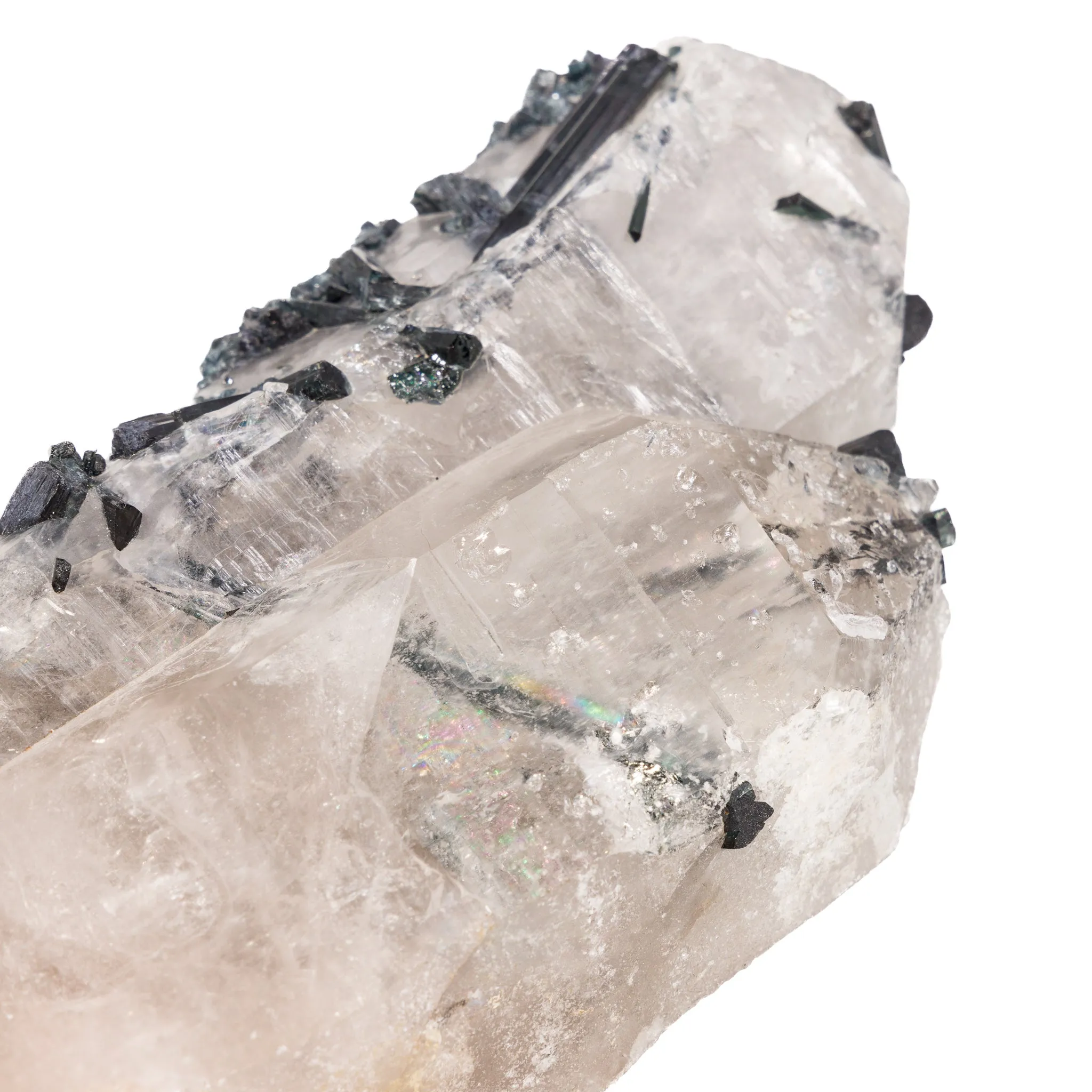 Blue Tourmaline in Quartz 6.6 Inch 2.5lb Natural Crystal