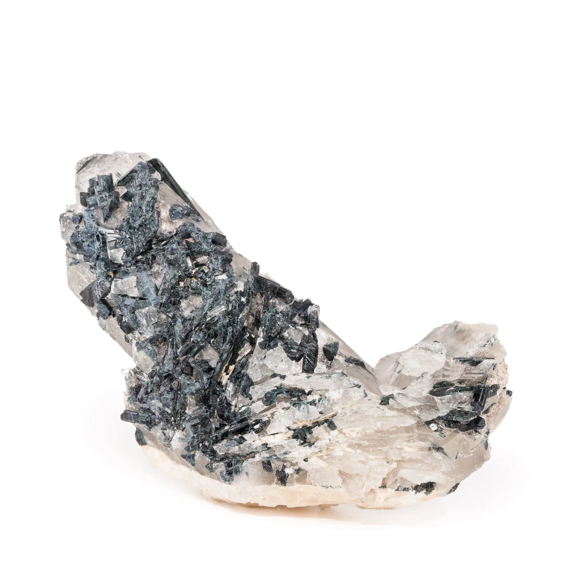 Blue Tourmaline in Quartz 6.6 Inch 2.5lb Natural Crystal