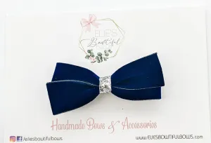 Blue Velvet Twists - 3" - Alligator Clip
