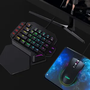 Bluetooth One-Handed RGB Mechanical Gaming Keyboard