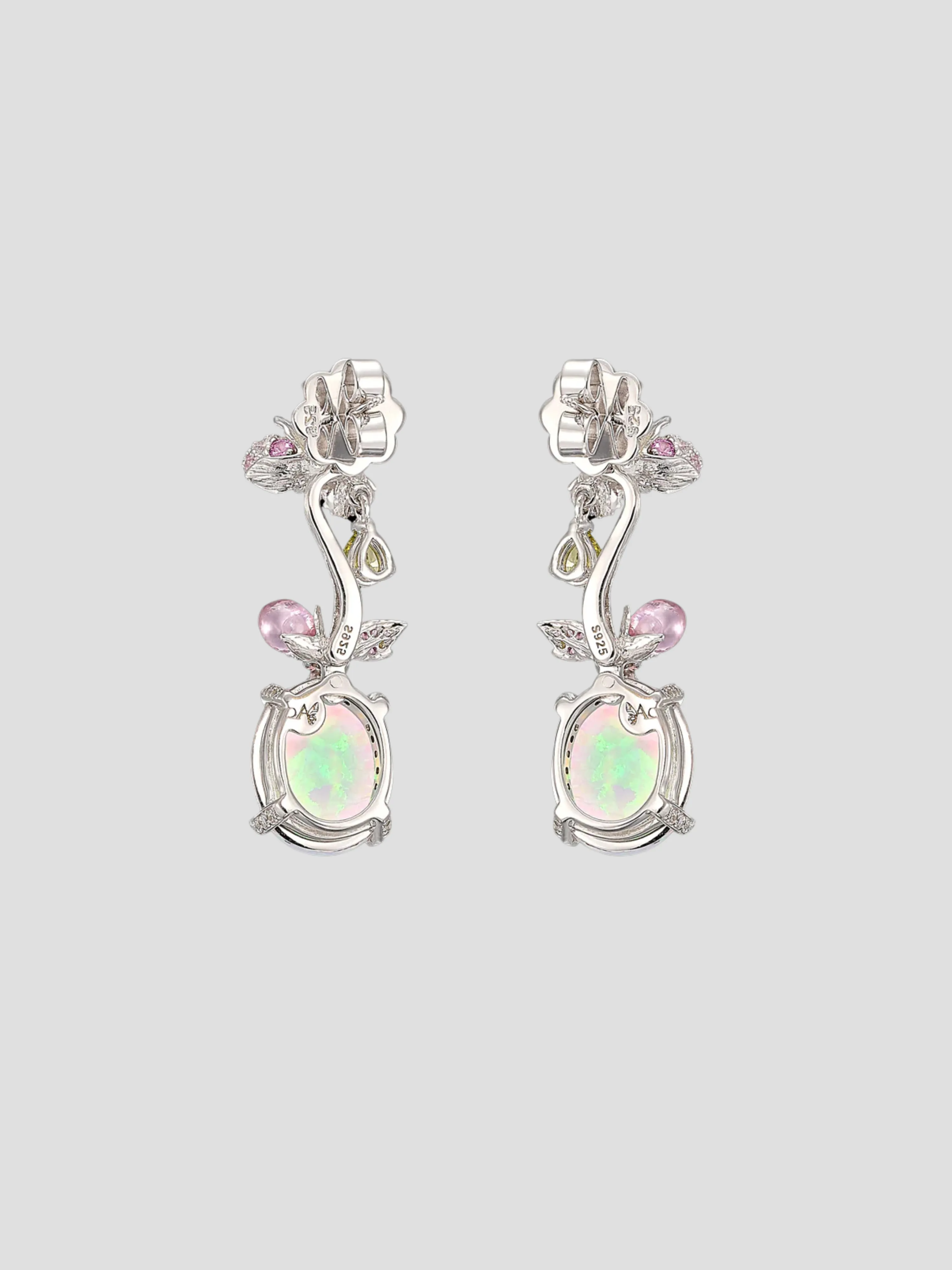 Blush Opal Carnivora Earrings