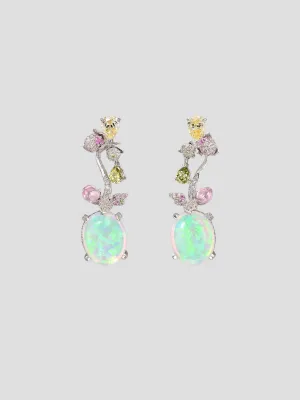 Blush Opal Carnivora Earrings