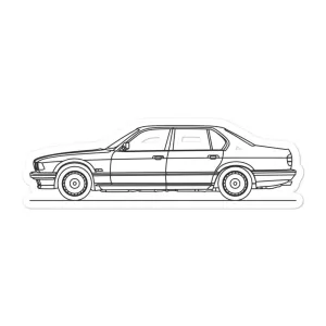 BMW E32 750iL Outline Sticker