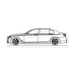 BMW G12 M760Li Silhouette Sticker