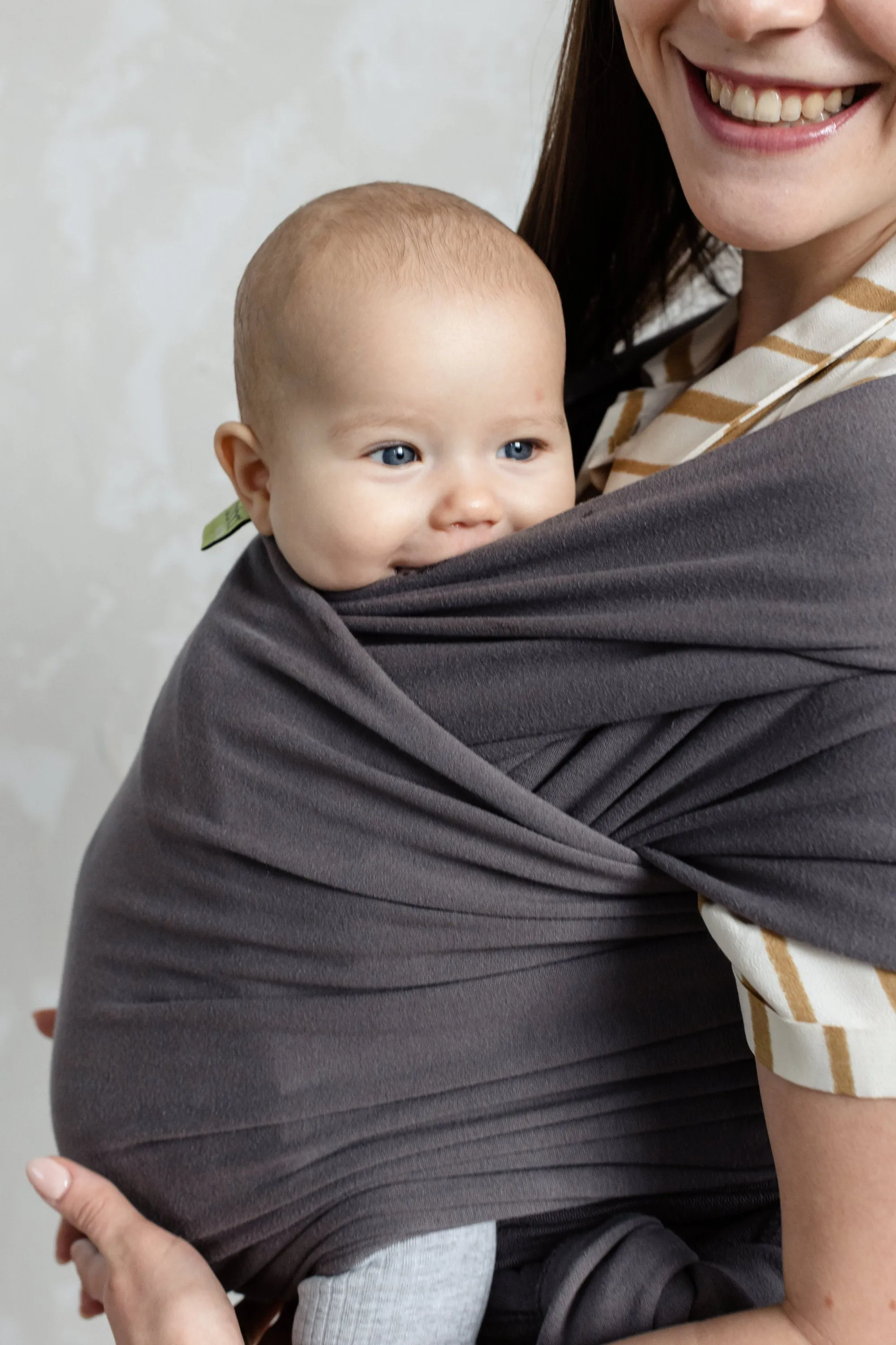 Boba Classic Baby Wrap Organic Dark Gray