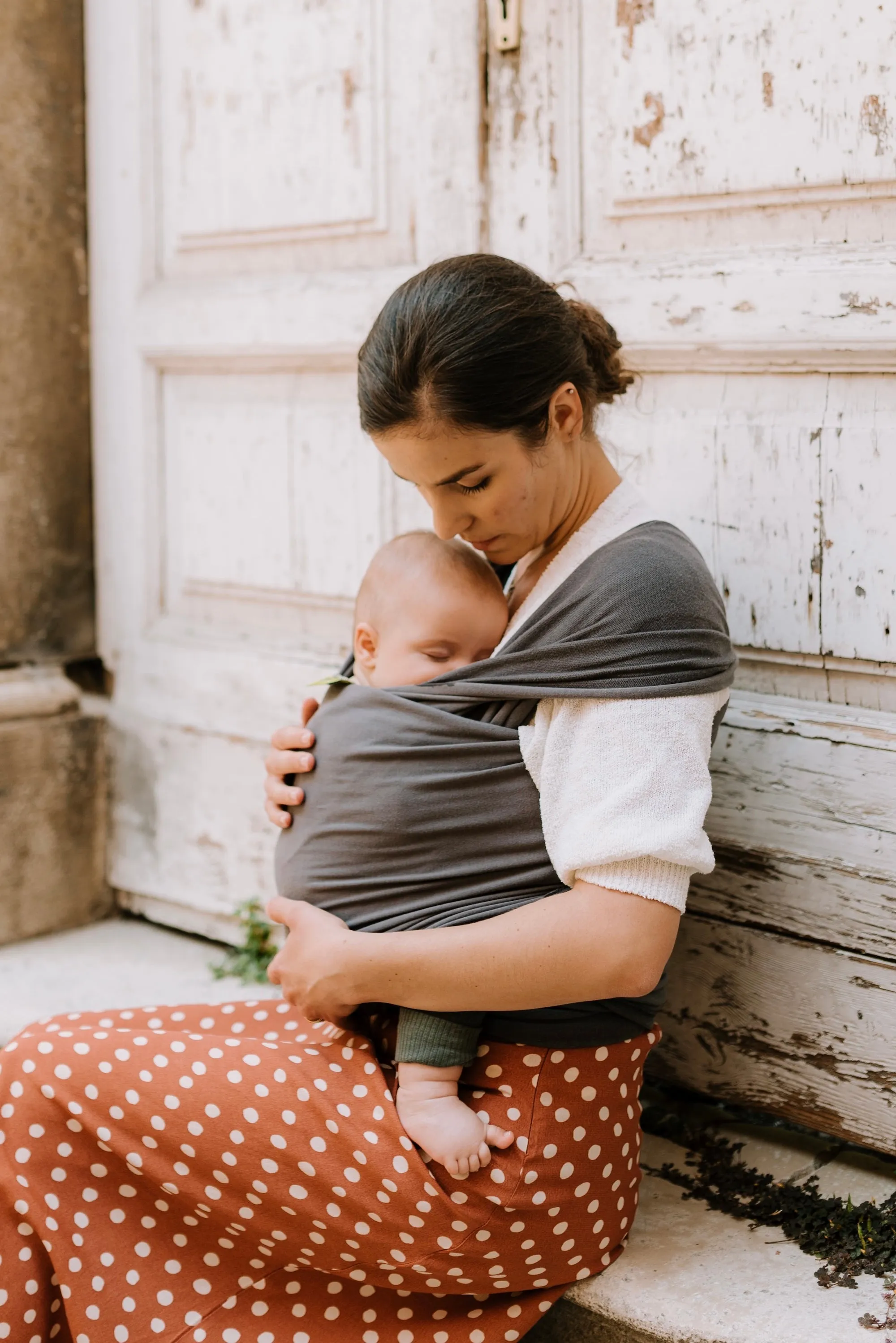 Boba Classic Baby Wrap Organic Dark Gray