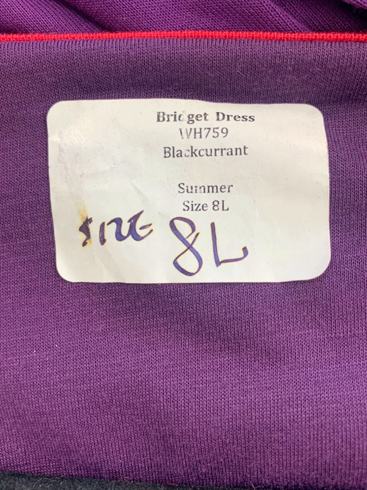 Boden Blackcurrant Briget Dress Summer UK 8 Long