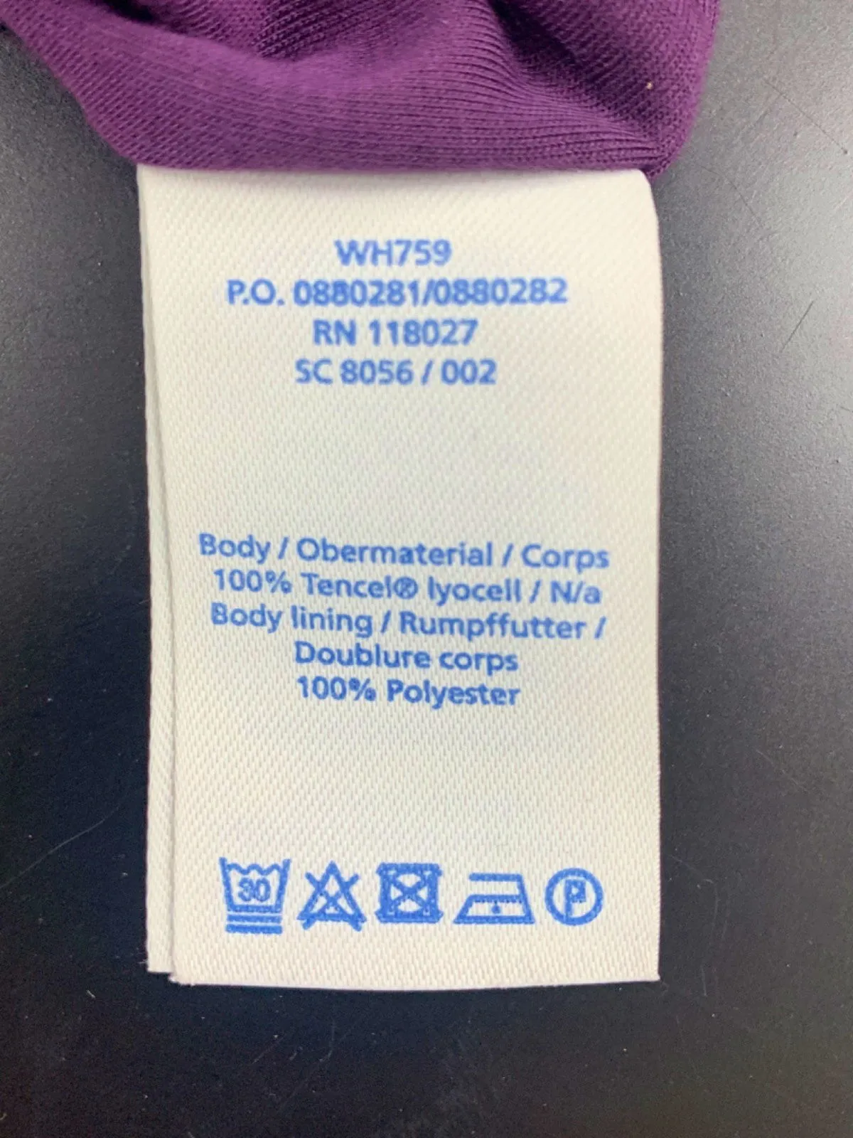 Boden Blackcurrant Briget Dress Summer UK 8 Long