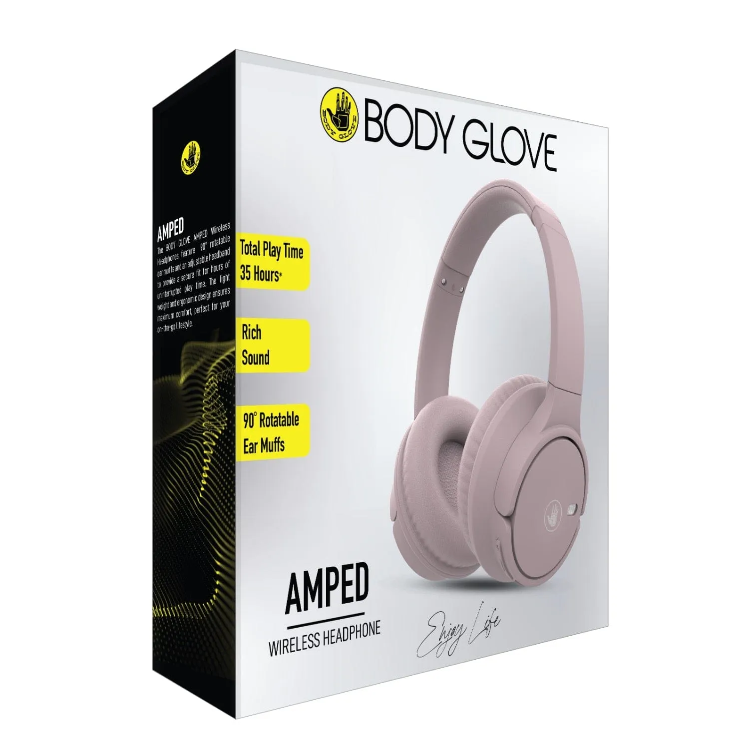Body Glove AMPED Wireless Over-Ear Headphone – Sand