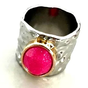 Boho Quartz Blossom Ring
