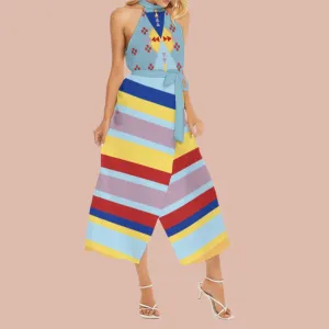 Bold Ribbon Sleeveless Dress