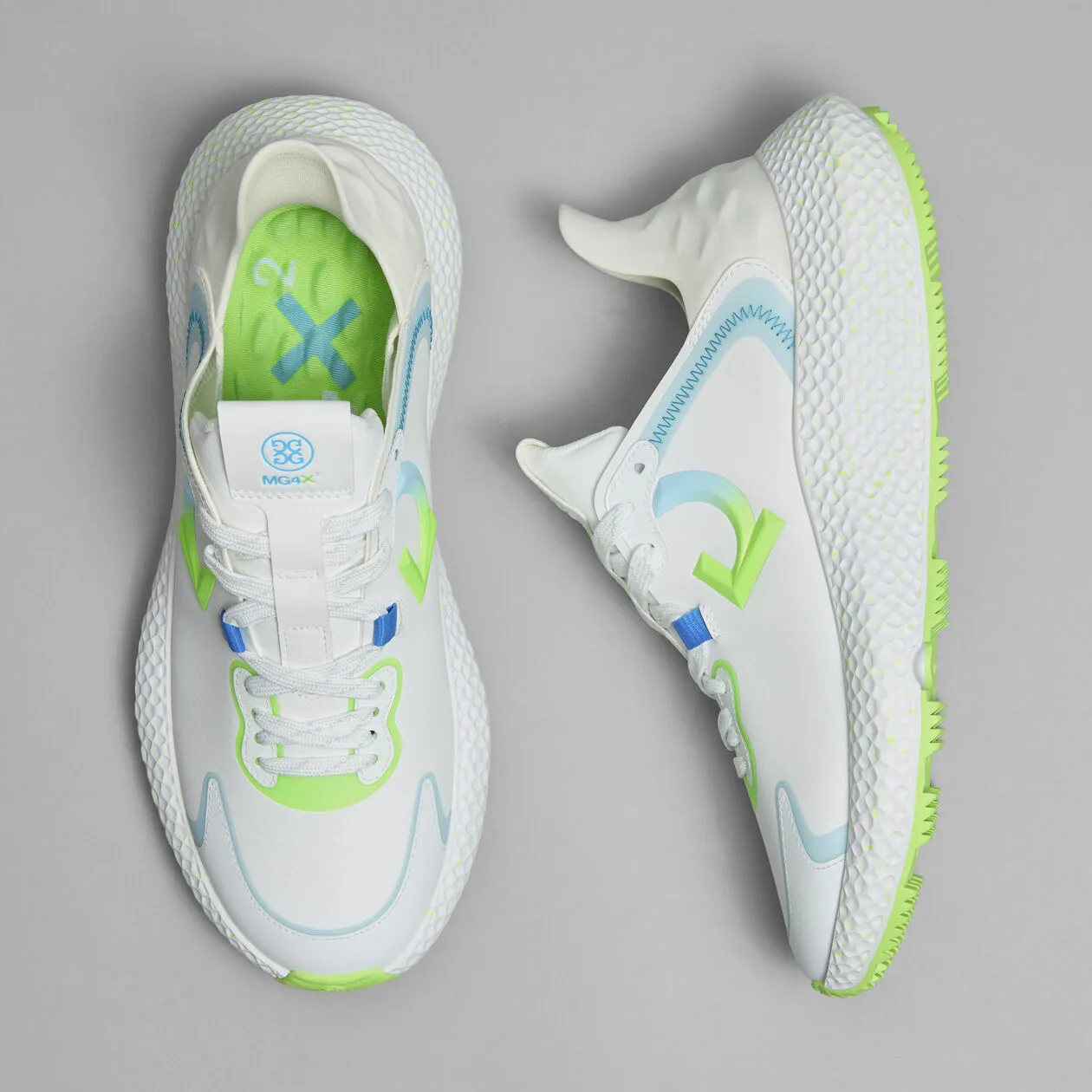 Brand New! G/Fore Women's MG4X2 Hybrid Cross Trainer Golf Shoes - Snow/Gecko
