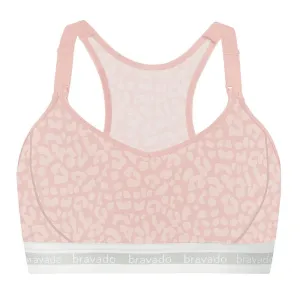 Bravado Original Pumping & Nursing Full Cup Bra 2.0 (Pink Leopard)