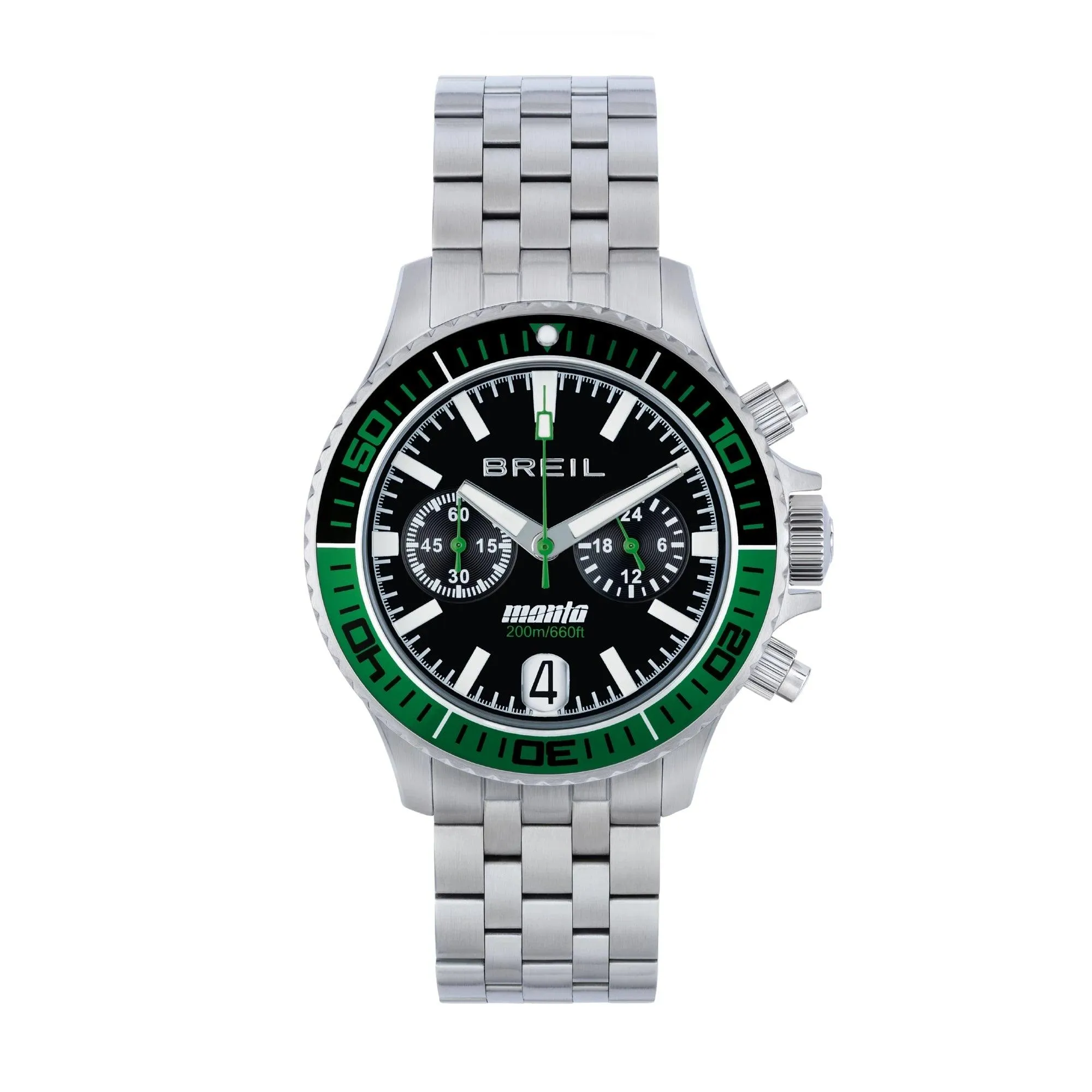 Breil Clock Manta P.R.O. Chrono 42mm Black Quartz Steel TW2014
