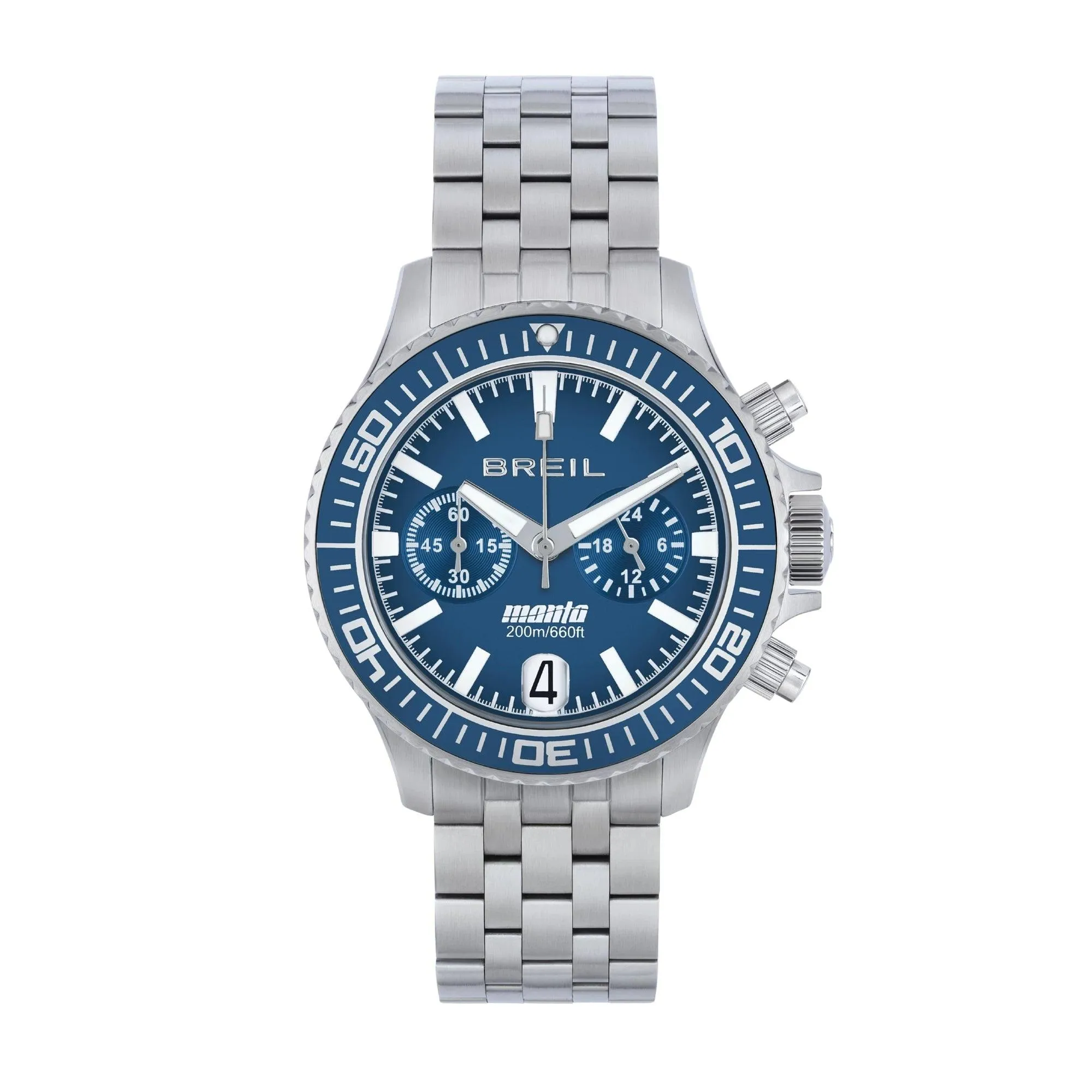 Breil Clock Manta P.R.O. Chrono 42mm blue quartz steel Tw2013