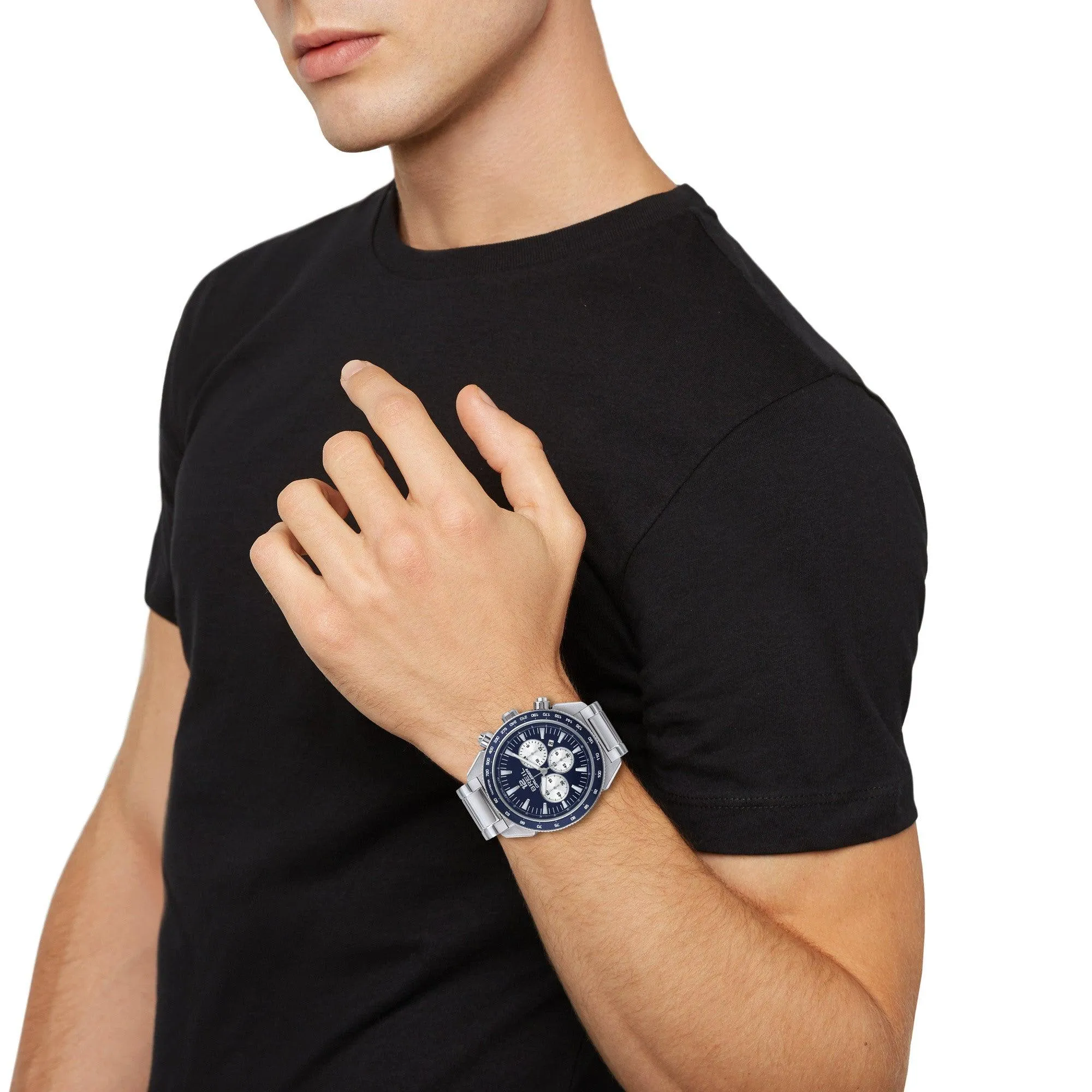Breil Cruiser Chrono 44mm Watch Blue Quartz Steel Tw1925