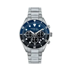 Breil OverHand Chrono 41mm Watch Blue Quartz Steel Ew0764