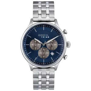 Breil watch classy chrono 42mm blue quartz steel ew0642