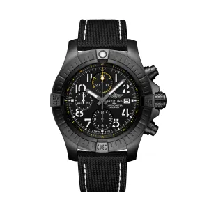 Breitling Avenger Chronograph Night Mission Watch, 45mm Black Dial, V13317101B1X1