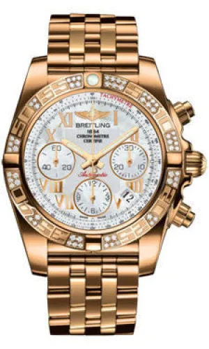 Breitling - Chronomat 41 Rose Gold Diamond Bezel - Rose Gold Bracelet